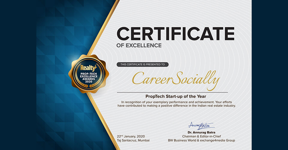 careersocially winner proptech start up of the year